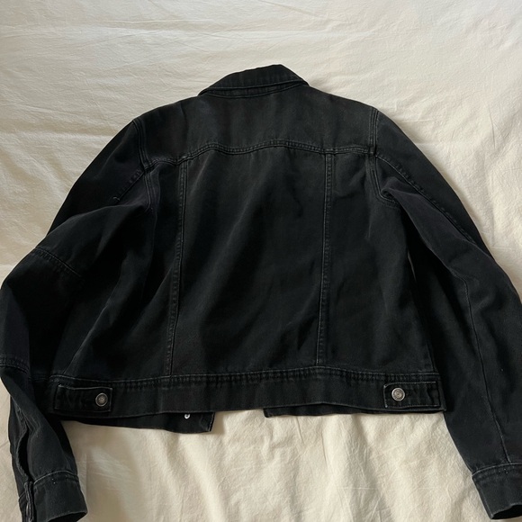 Free People - Black Denim Jacket - Picture 4 of 4